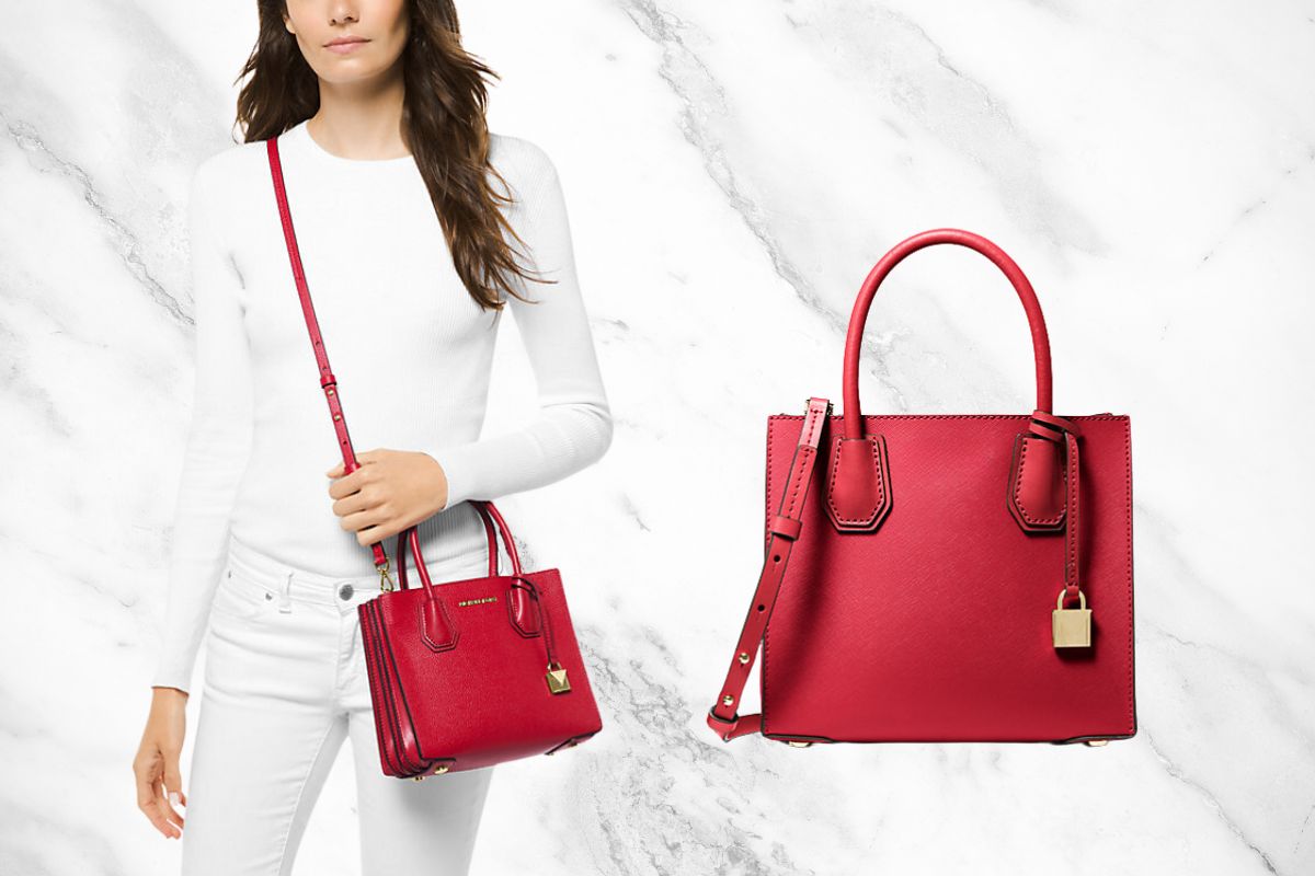 Michael Kors Mercer Medium Leather Accordion Tote