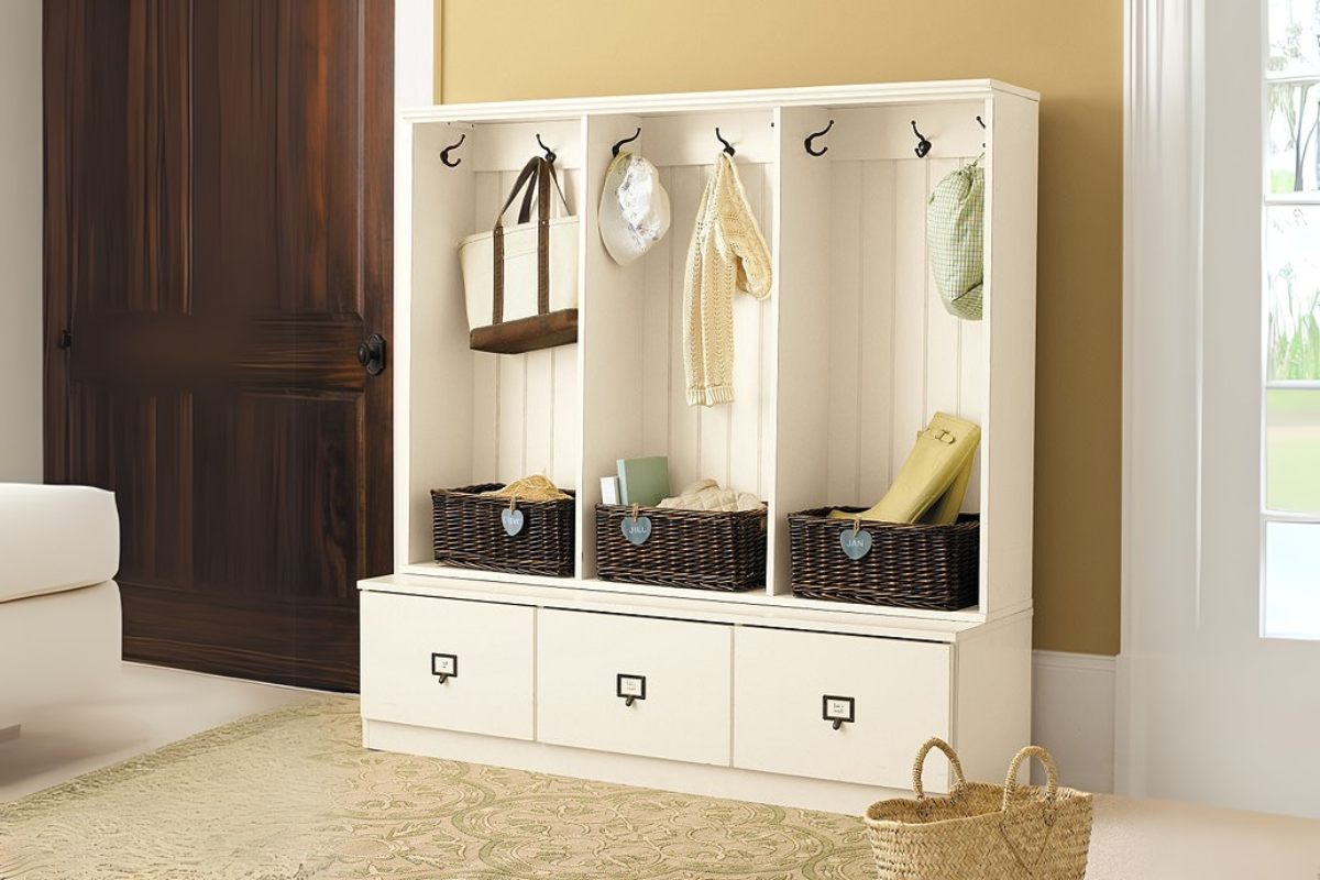 Beadboard Entry Cabinets