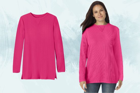 OneStopPlus Waffle Thermal Sweatshirt