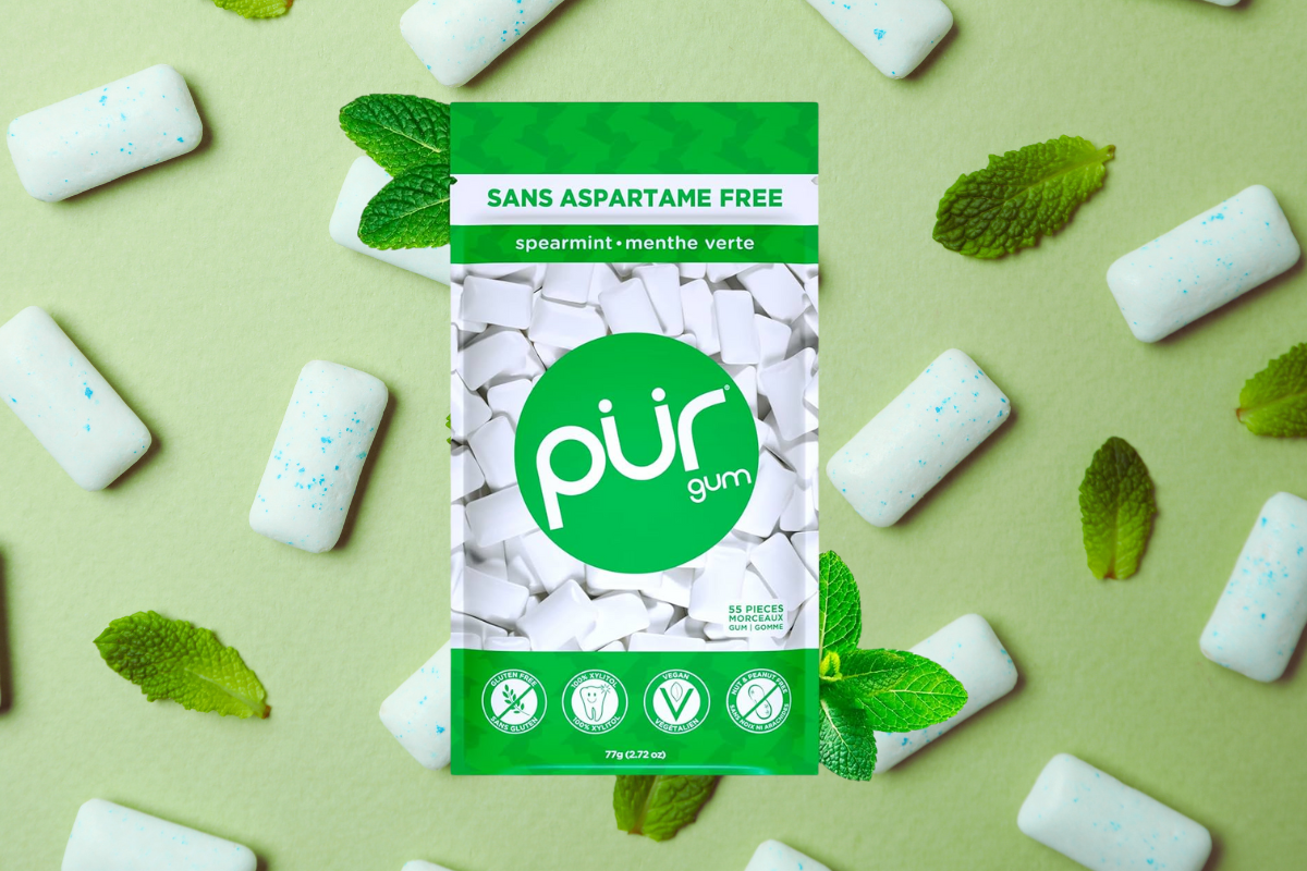 PUR Gum's Spearmint Sensation: A Refreshing, Sugar-Free Chewing Experience