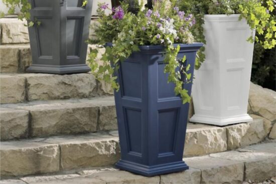 GrandinRoad Windsor Tall Taper Planter: A Blend of Elegance and Durability