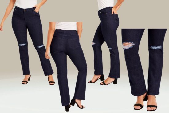 Effortless Style: June and Vie Distressed Boyfriend Jeans for Curvy Comfort