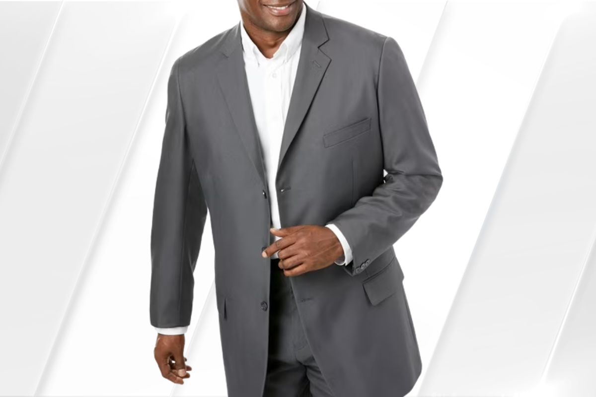 KingSize Kings' Court Stretch Wool Blend Suit: Redefining Comfort for Big & Tall Men