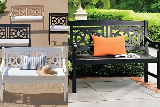 GrandinRoad Amalfi Bench: Timeless Elegance for Your Outdoor Oasis