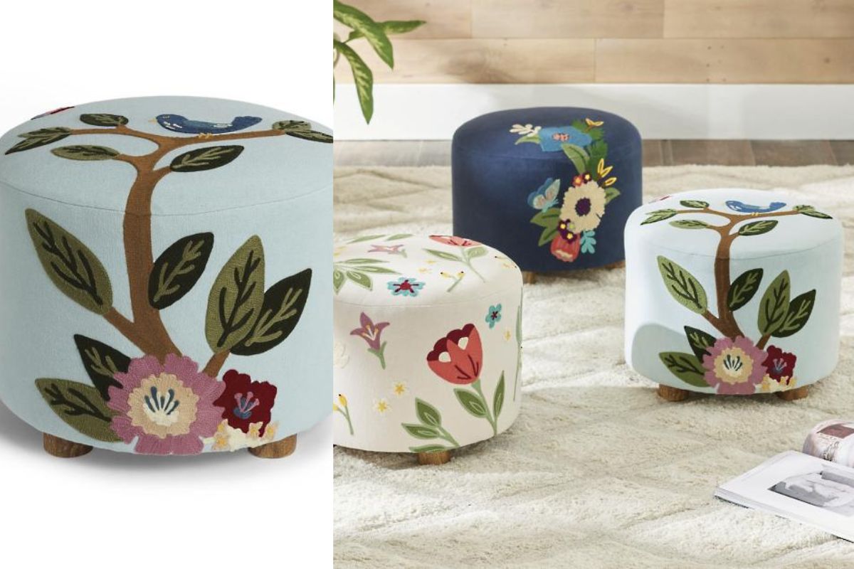 GrandinRoad Cecelia Garden Stool: Vintage Charm Meets Modern Versatility
