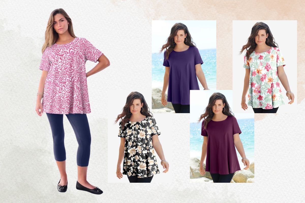 Comfort Meets Style: Roaman’s Swing Tee Review for Plus-Size Wardrobes
