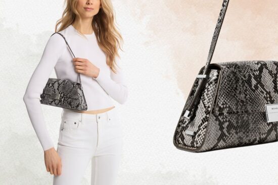 Michael Kors Ludlow Snake Embossed Leather Shoulder Bag: A 2025 Luxury Statement Piece