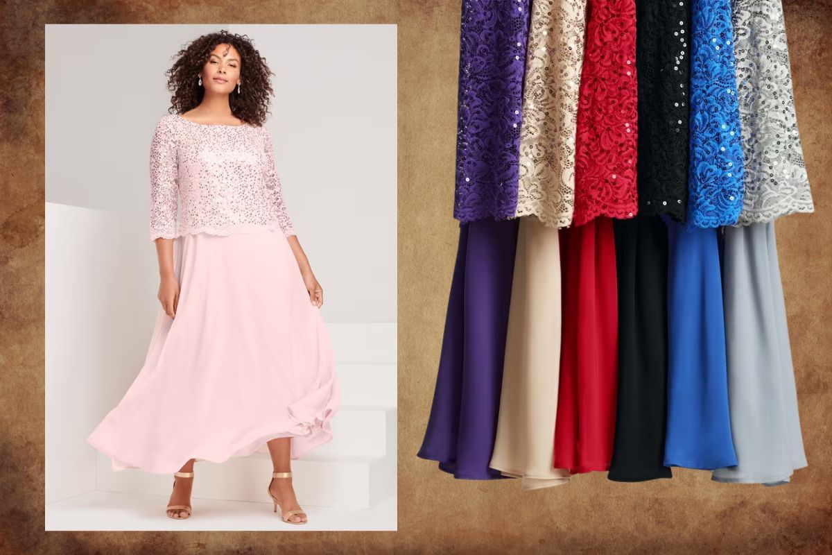 Roaman's Lace Popover Dress: Special Occasion Style Guide