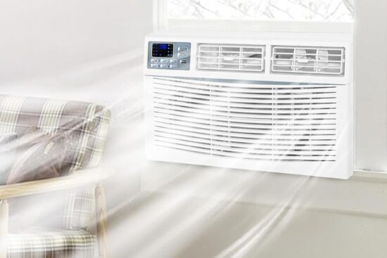 8,000 BTU WiFi Window Air Conditioner, Smart Window AC Unit with Remote.