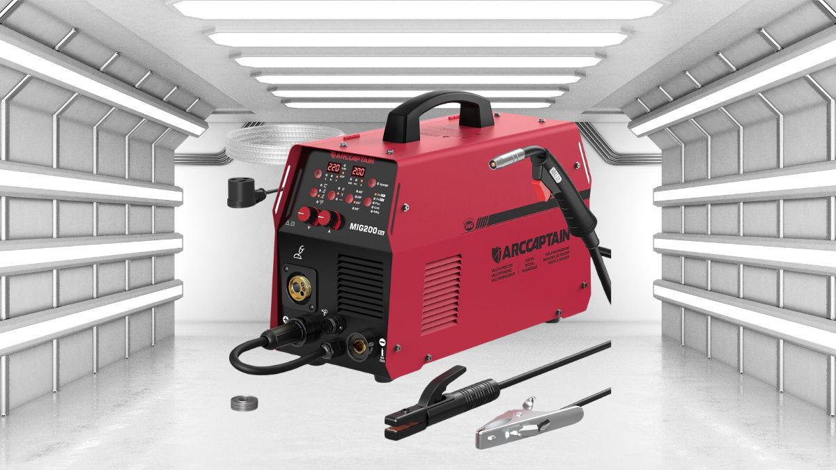 ARCCAPTAIN 6-in-1 Aluminum MIG Welder, 200A Welding Machine .