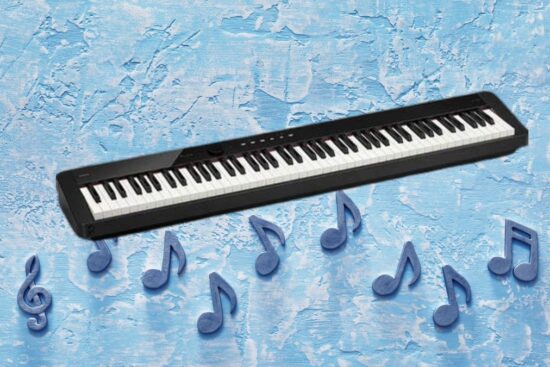 Casio Privia PX-S1100 – 88-key touch-responsive weighted digital piano.