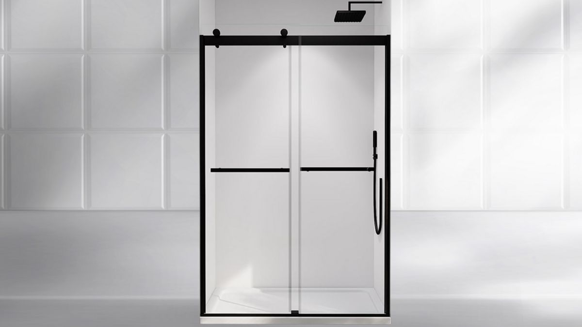 Comfystyle 44-48 in.W x74 in.H Semi-Frameless Sliding Shower Door