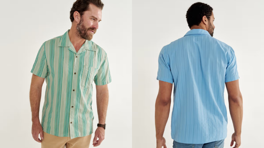 Men's Dobby Camp Short Sleeve Shirt by Tecovas