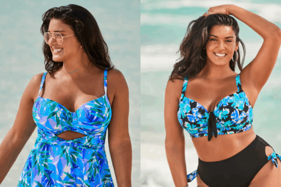 Swimsuits for All Bra Sized Twist Front Bikini Top