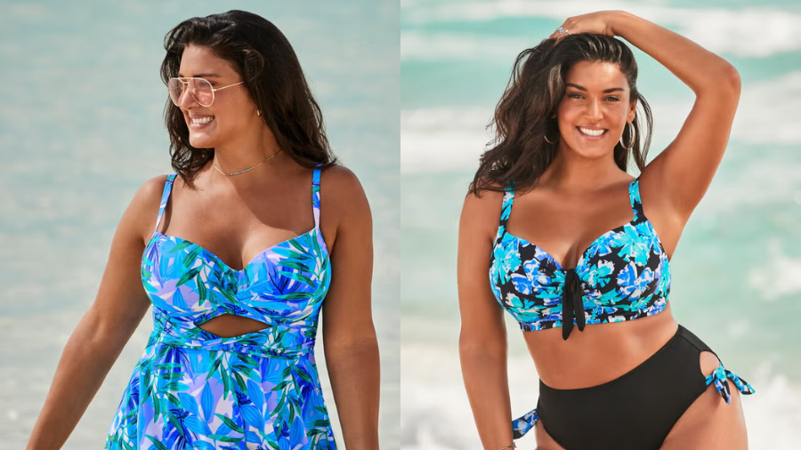 Swimsuits for All Bra Sized Twist Front Bikini Top