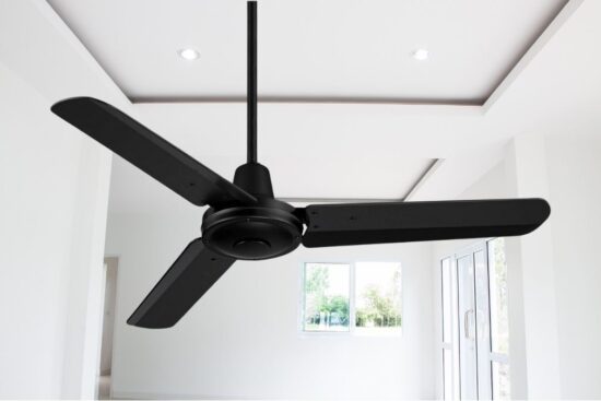Casa Vieja 44" Plaza DC Modern Industrial 3 Blade Indoor Outdoor Ceiling Fan