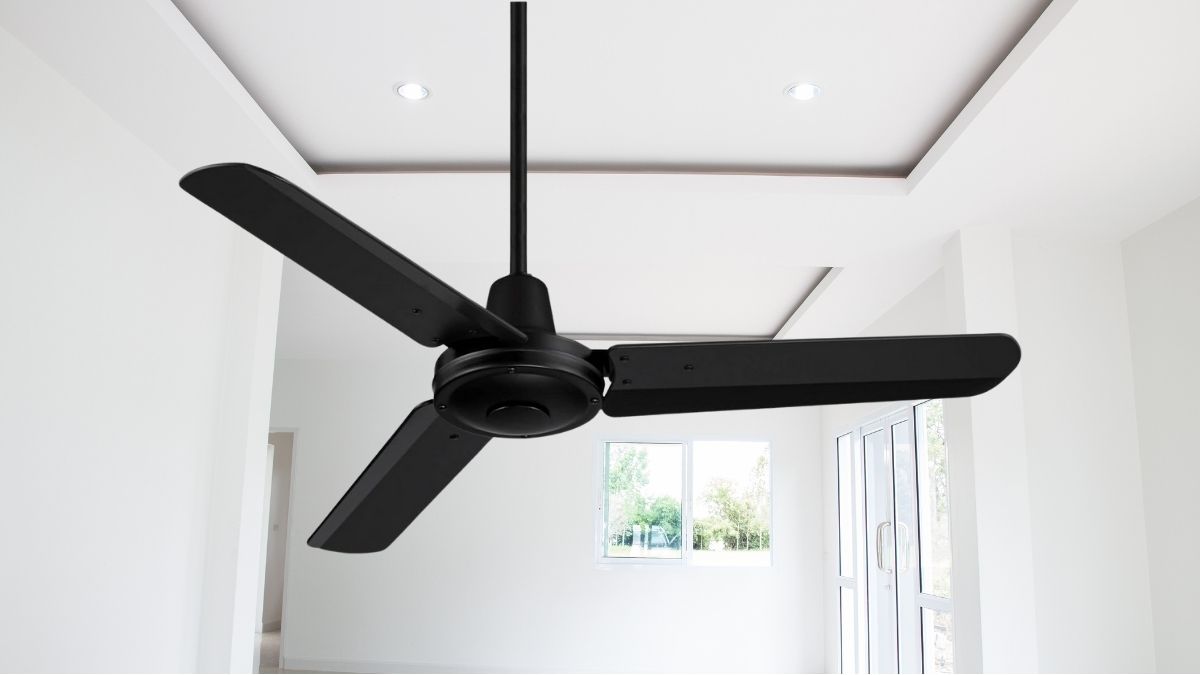 Casa Vieja 44" Plaza DC Modern Industrial 3 Blade Indoor Outdoor Ceiling Fan