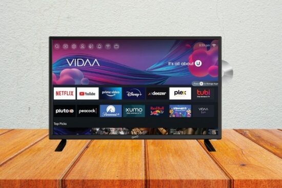 Supersonic SC-2426SDVD 24-inch LED Smart HDTV w/DVD Player.