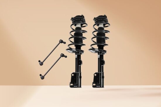 Detroit Axle - Front Struts Sway Bars for 2008-2020 Dodge Grand Caravan.