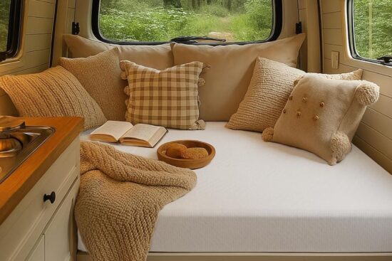 EGO White 10 Inch Short King Memory Foam RV Mattress