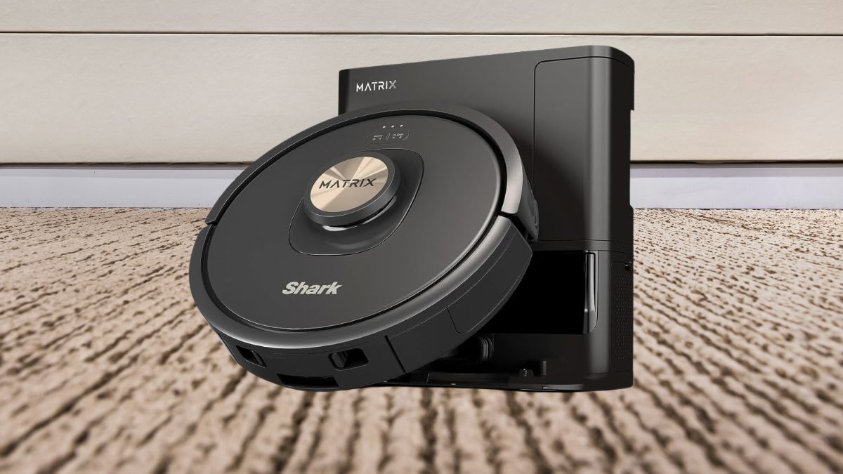 Shark AV2310AE Matrix Self-Emptying Robot Vacuum with No Spots Missed on Carpets and Hard Floors