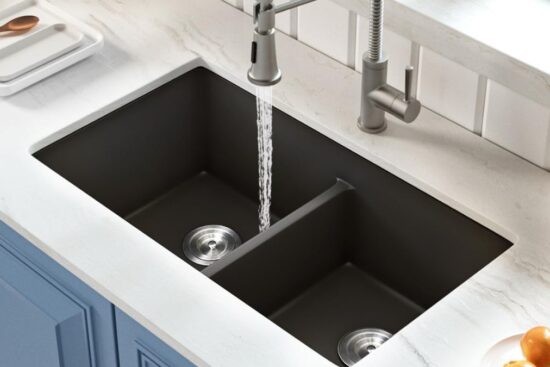 Black Undermount Kitchen Sink Granite