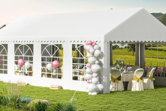 DWVO 13x26FT White Heavy Duty Canopy Tents