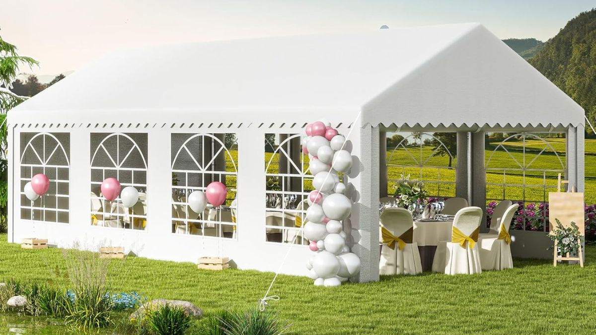 DWVO 13x26FT White Heavy Duty Canopy Tents