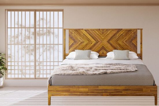 Bme Vivian 14 Inch Deluxe Bed Frame with Headboard