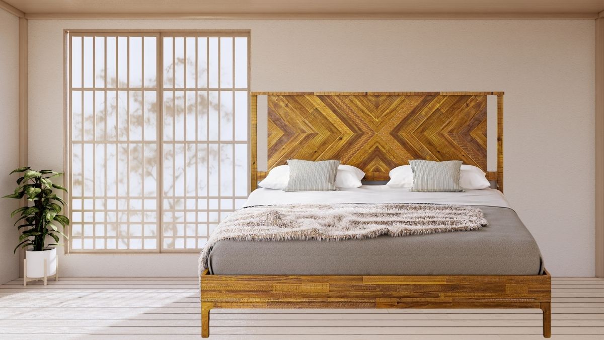 Bme Vivian 14 Inch Deluxe Bed Frame with Headboard