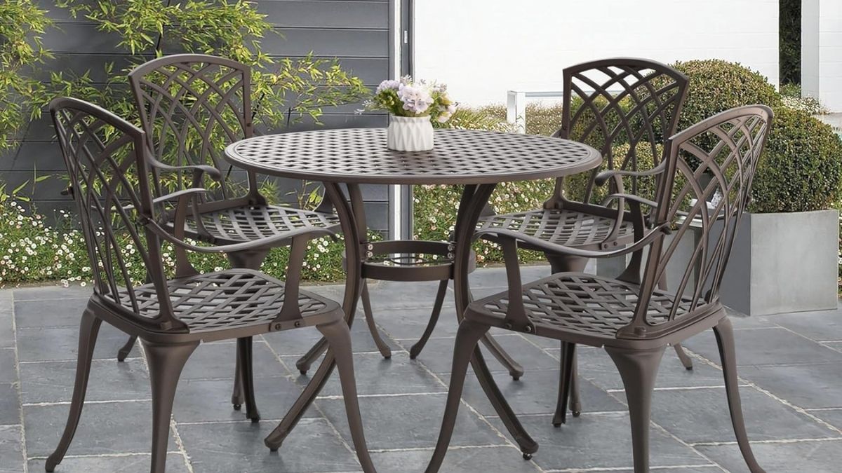 NUU GARDEN 5 Piece Outdoor Patio Dining Set