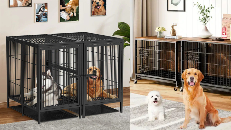 48/38 Heavy Duty Dog Crates for Large Dogs