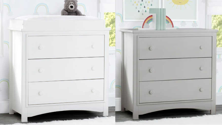 Delta Children Perry 3 Drawer Dresser with Changing Top