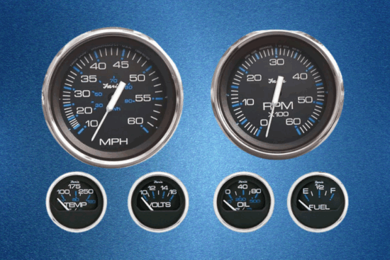 Faria KTF003 Chesapeake Black 6-Gauge Set