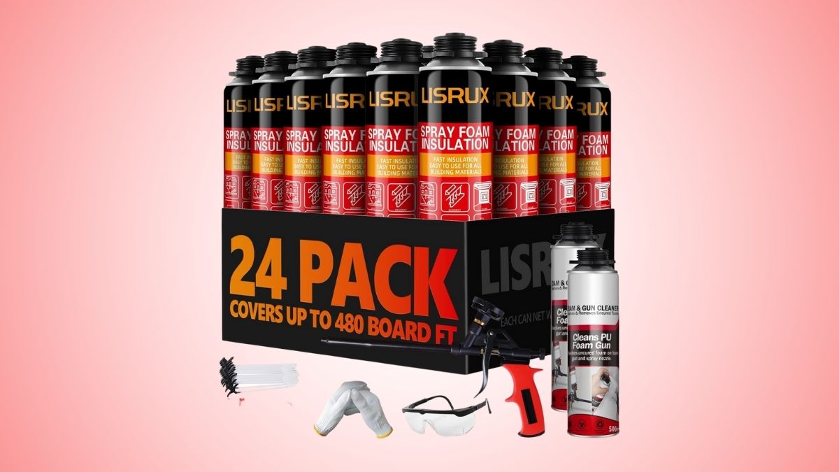 Spray Foam Insulation Kit - Versatile Self Expanding Polyurethane Foam, Closed Cell Heat Insulation Spray.