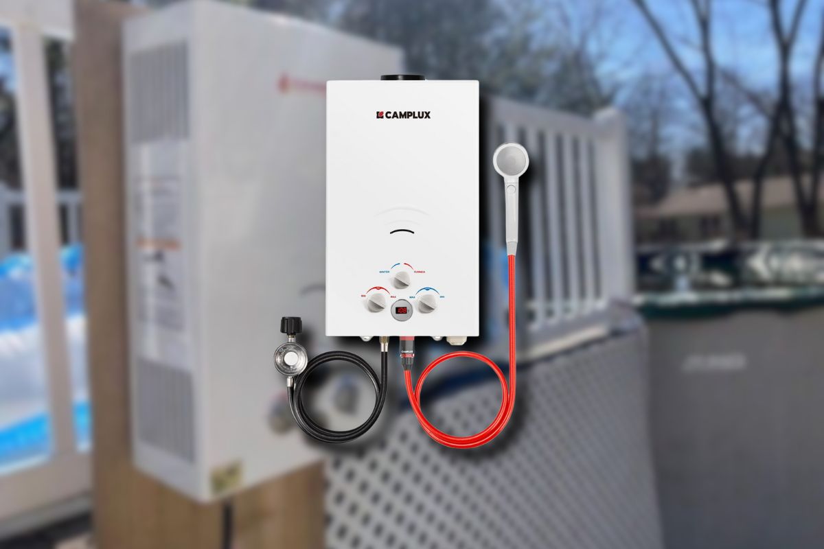 Best Portable Propane Water Heater? CAMPLUX 2.64 GPM Delivers Hot Water Anywhere You Go