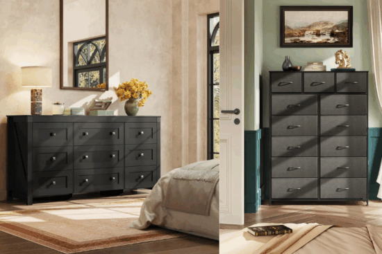 WLIVE Farmhouse Dresser for Bedroom