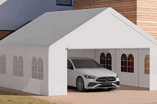Heavy Duty Carport Canopies with Removable Sidewalls