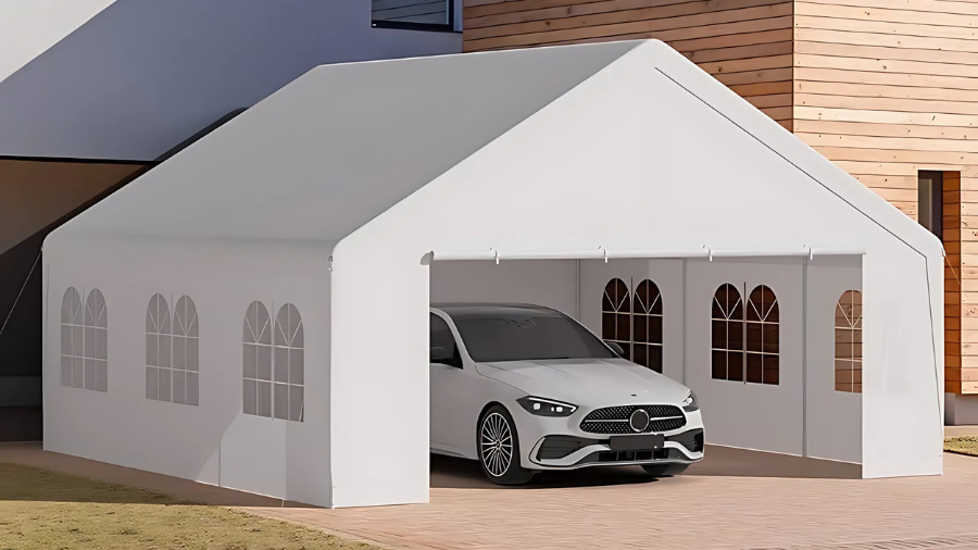 Heavy Duty Carport Canopies with Removable Sidewalls