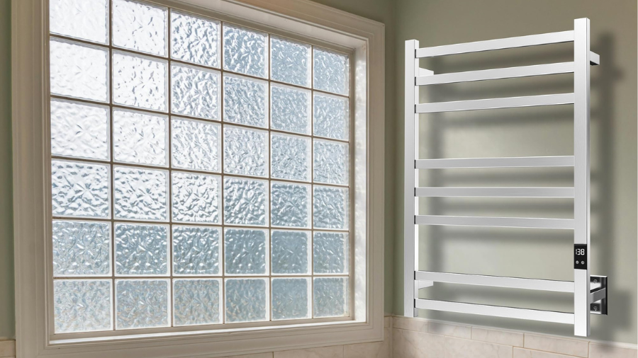 Peaktrivol 8-Bar Heated Towel Rack