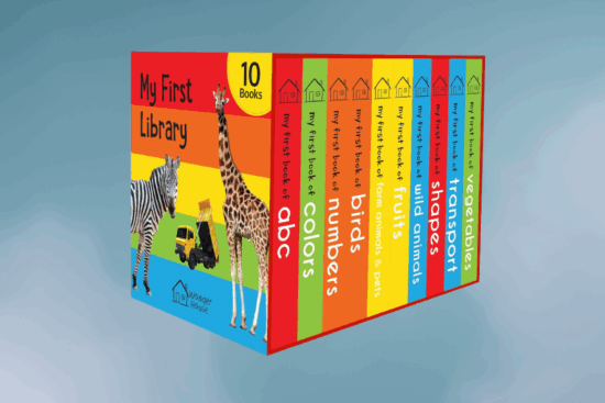 My First Library: Boxset of 10 Board Books for Kids