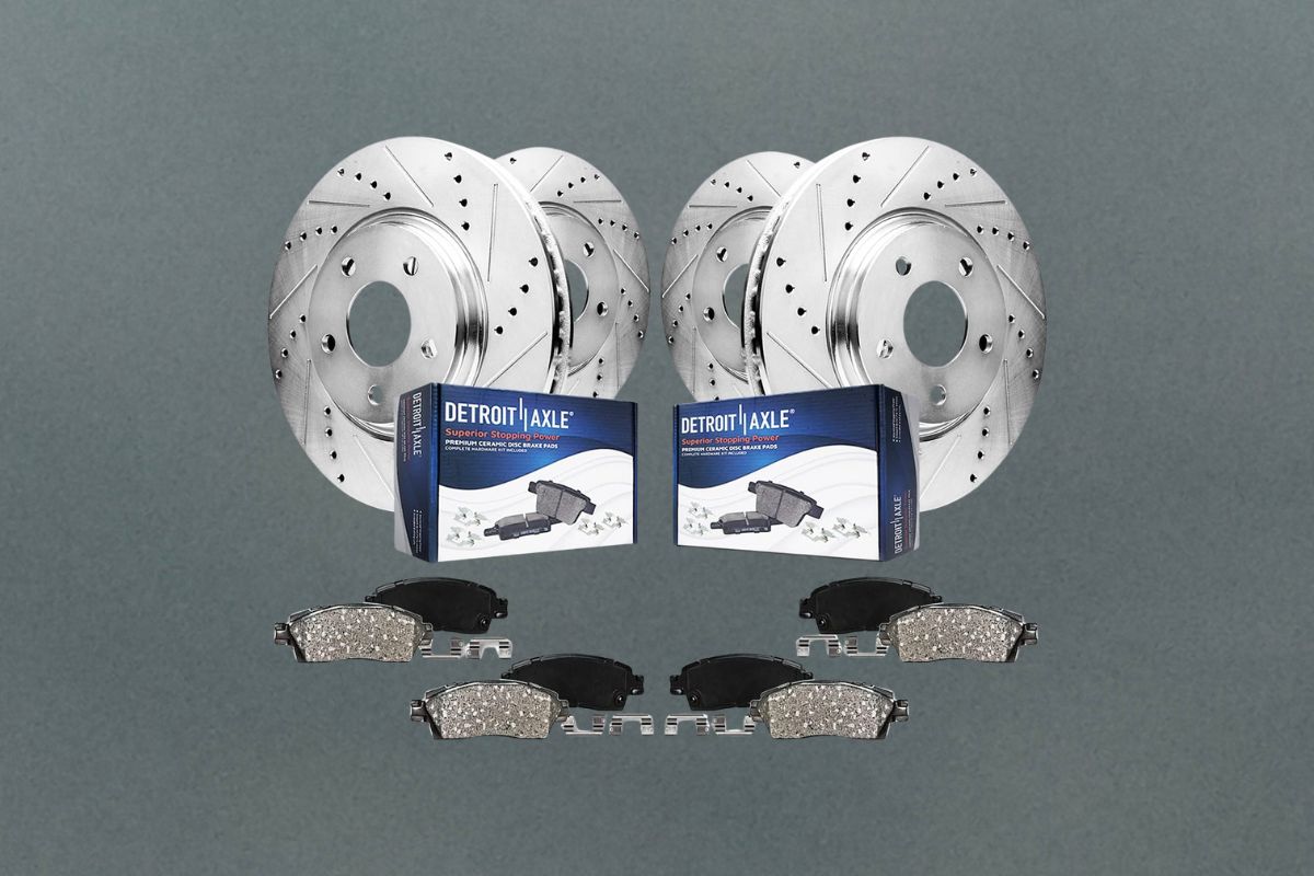 Detroit Axle: Premium 8-Piece Brake Kit for Dodge Ram & Chrysler Vehicles