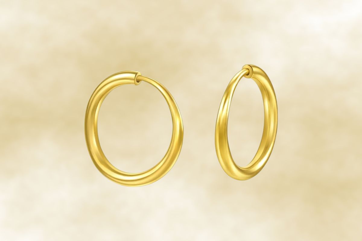 Investing in Elegance: The CHOW SANG SANG 24K Gold Hoop Earrings