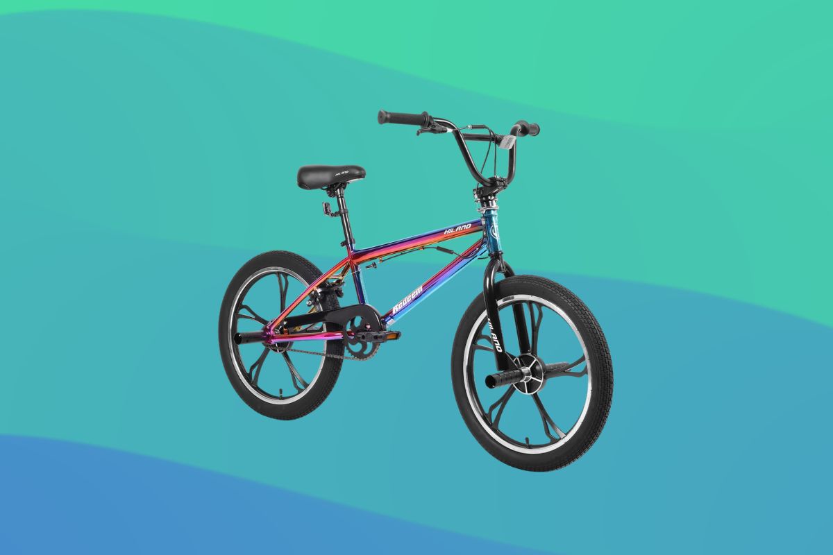 Hiland Kids BMX Bike: A Trick-Ready, Oil-Slick Ride for Aspiring Young Riders