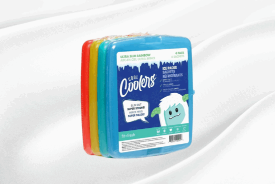 Cool Coolers By Fit & Fresh 4 Pack Slim Ice Packs