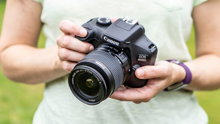 Canon EOS 4000D / Rebel T100 DSLR Camera with EF-S 18-55mm