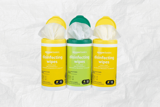 Amazon Basics Wipes, Lemon & Fresh Scent