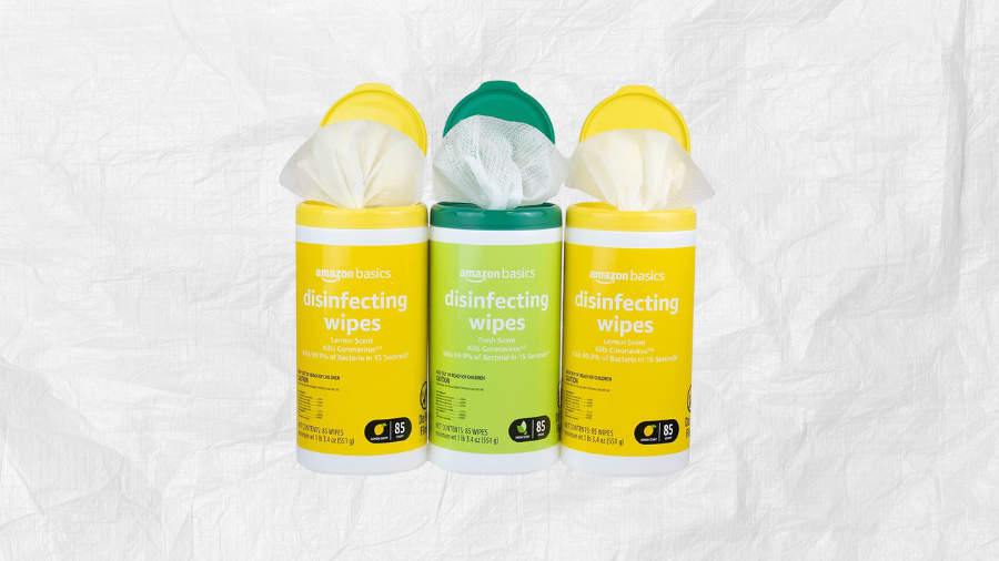 Amazon Basics Wipes, Lemon & Fresh Scent