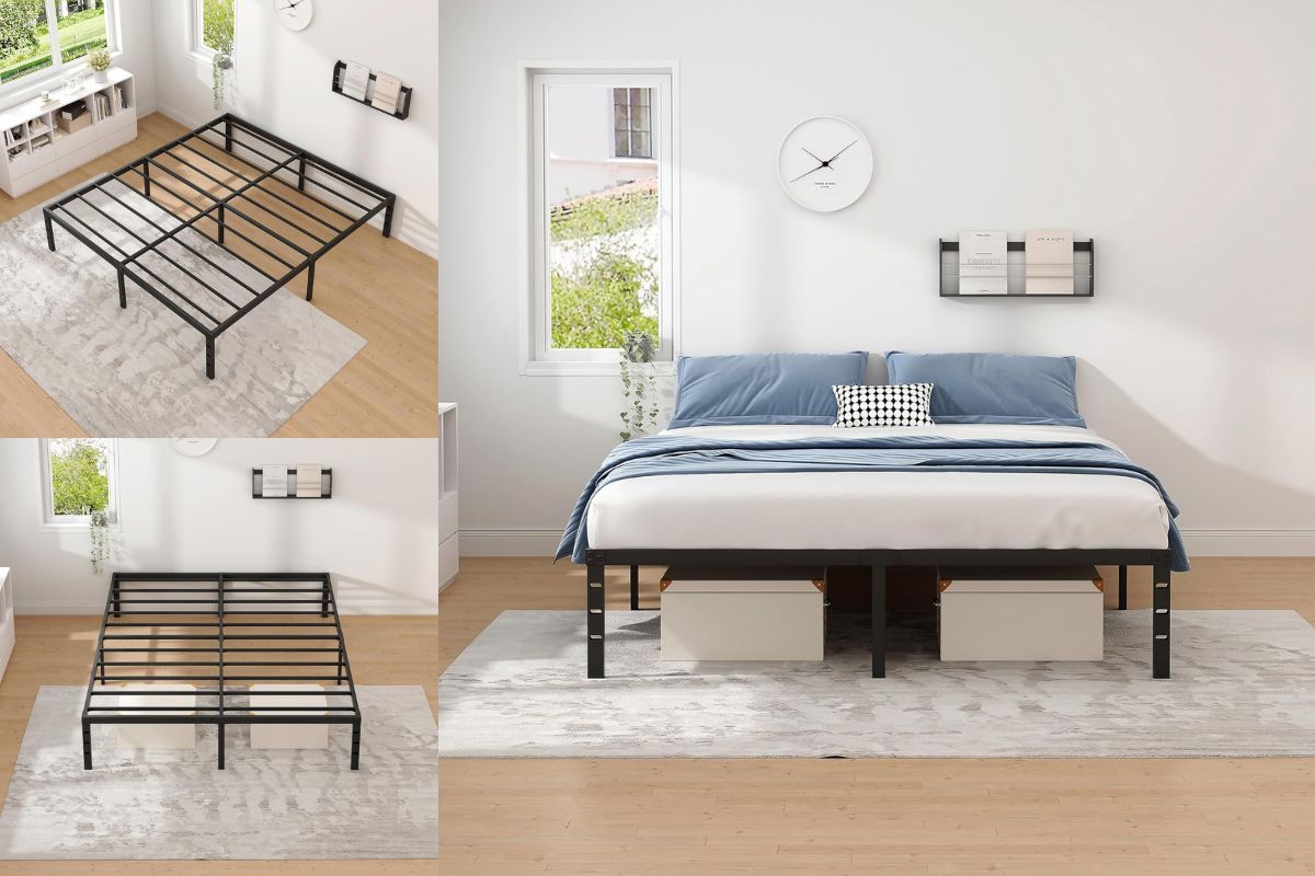 NEW JETO Metal Bed Frame: The Ultimate Sleep Solution for Modern Bedrooms
