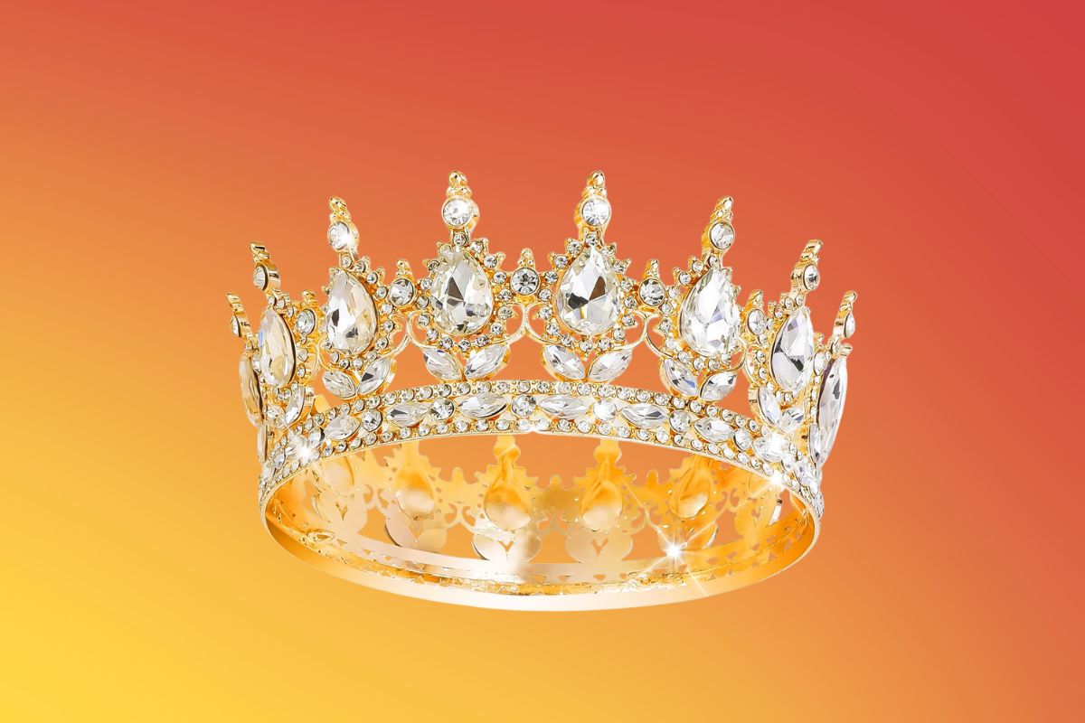 Sparkle Like Royalty: Gold Crown & Birthday Queen Rhinestone Sash Set